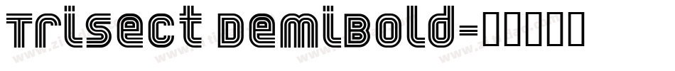 Trisect DemiBold字体转换